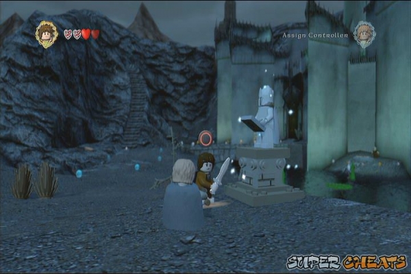 lego lord of the rings wii taming gollum canister locations