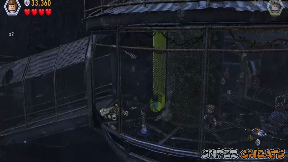 Minikit 04 Once you reach a round platform, there is a yellow pipe that a small dino (like the