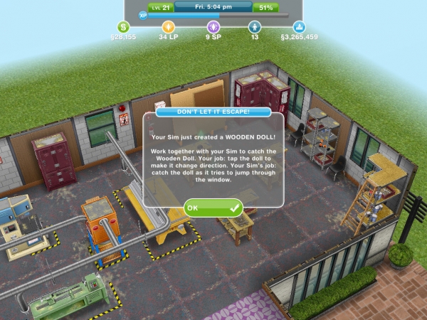 Sims FreePlay On a Bench