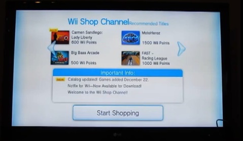 the wii shop description once on the welcome to wii shop channel ...