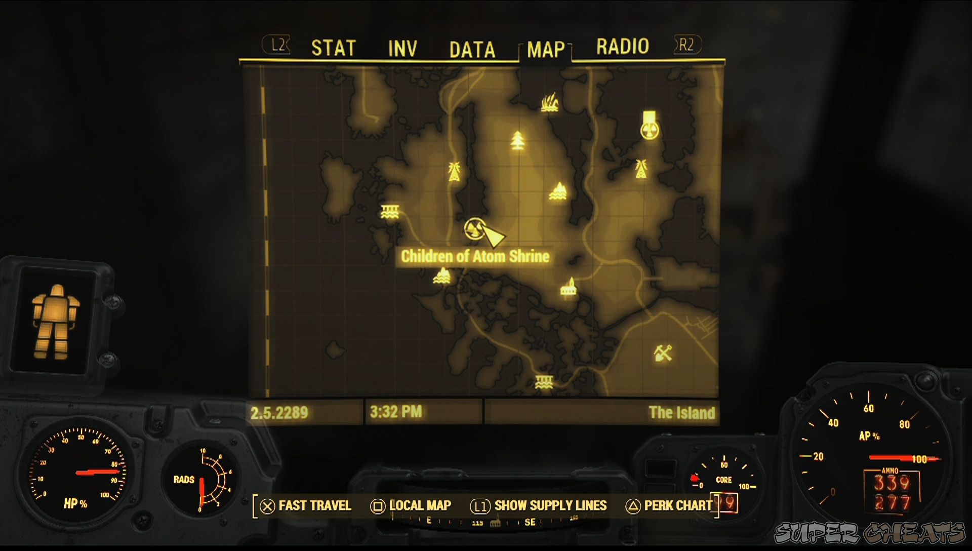 fallout shelter child of atom location
