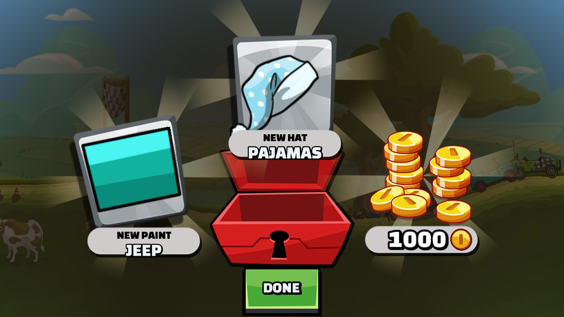 how do you get gold rewards in hill climb racing 2