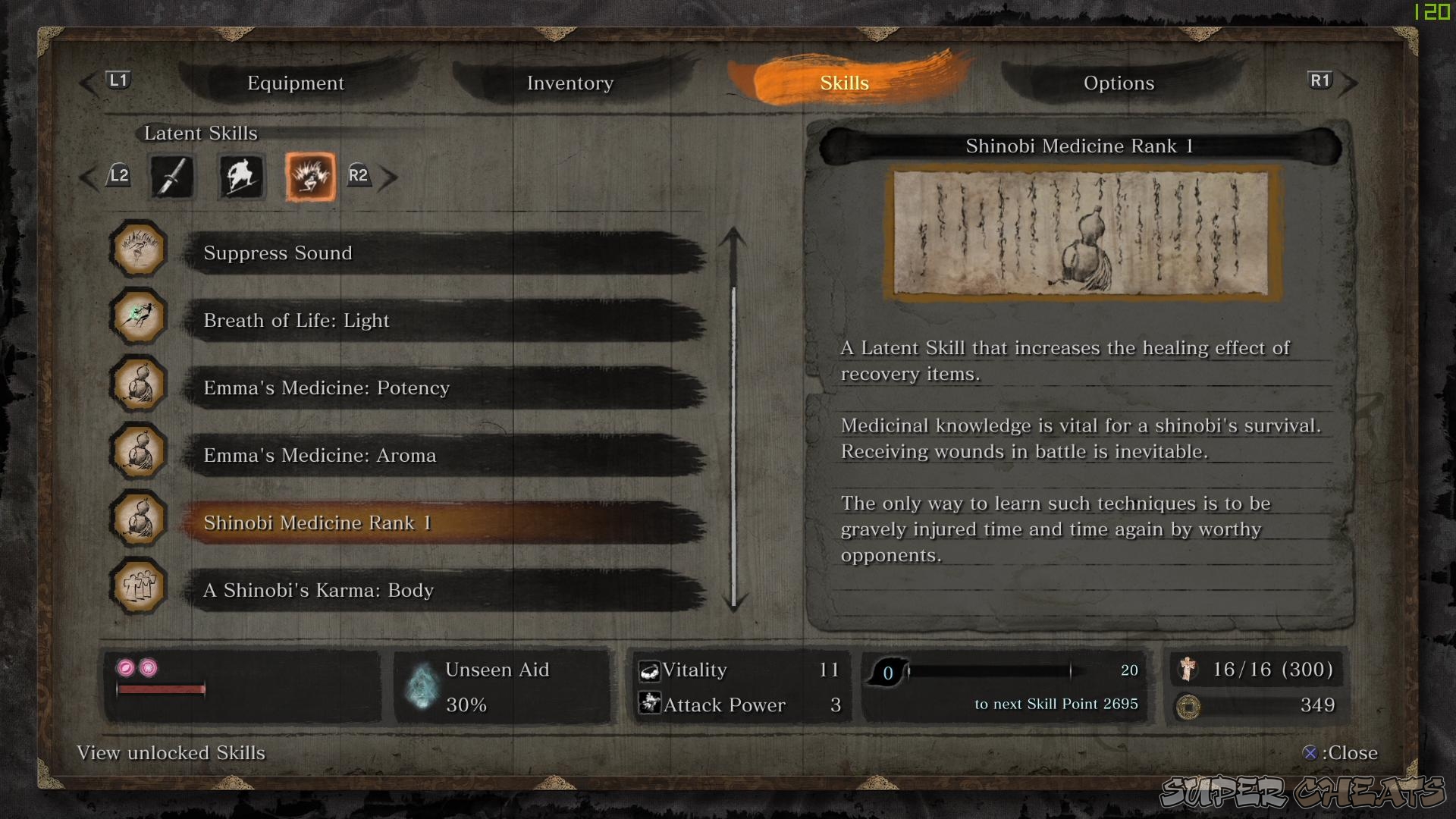 How to unlock more skills Sekiro Shadows Die Twice