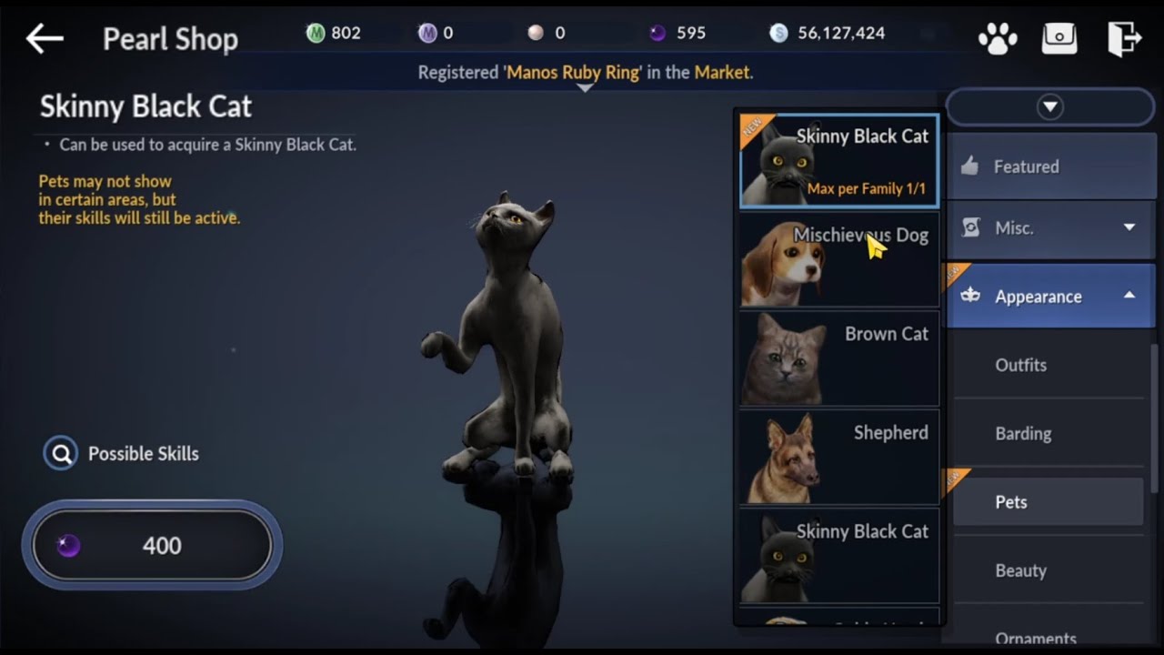 Pet Guide Black Desert Mobile