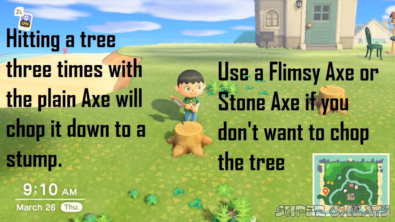 Axe Wood Resource Animal Crossing New Horizons