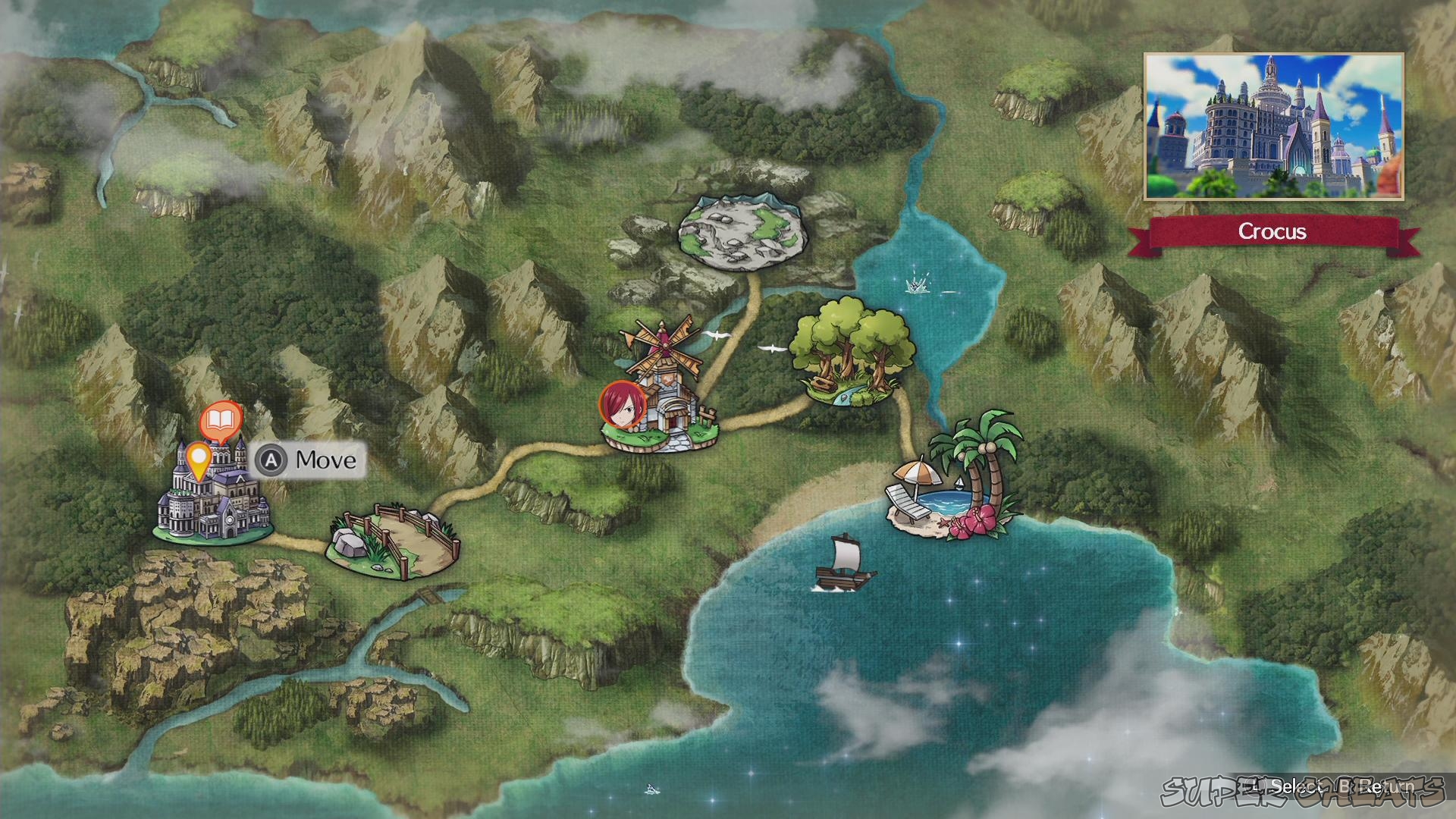 fairy tail world map guildlocations