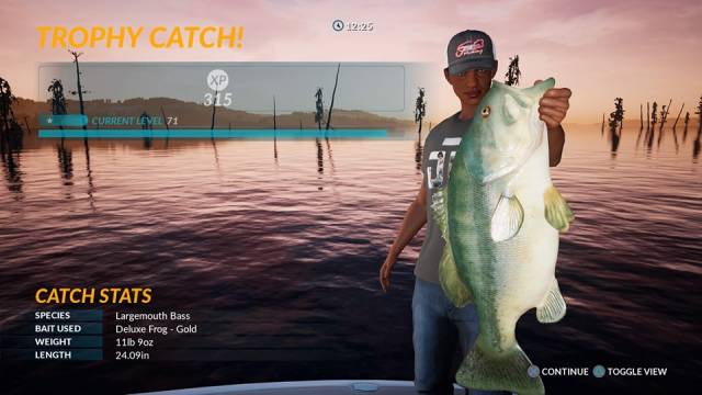 Catching Bass Tips cheats for Fishing Sim World on PS4