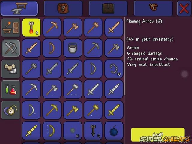 items terraria server