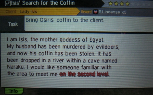 Isis’ Search for the Coffin - Shin Megami Tensei IV