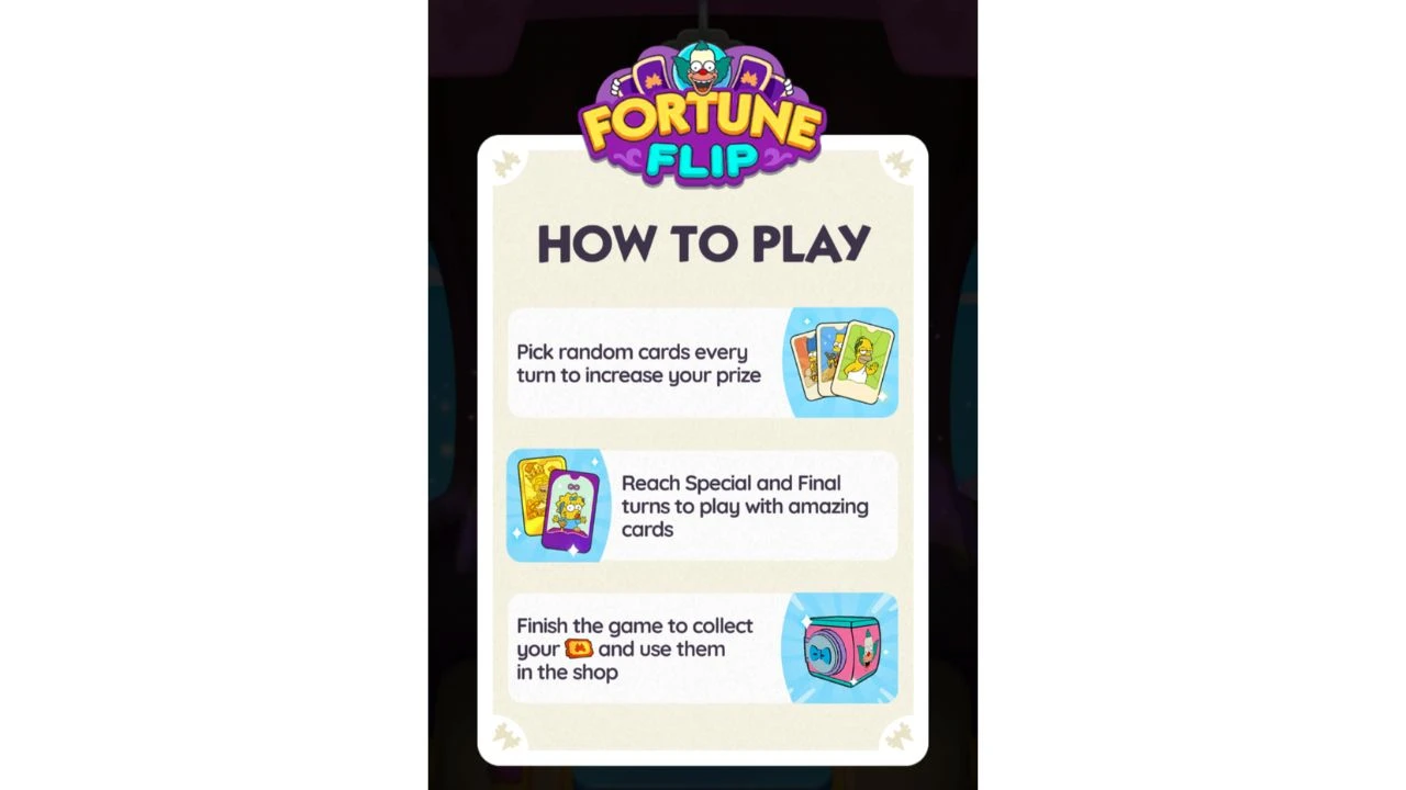 Interfaccia di gioco del Carnevale di Krustyland Monopoly GO