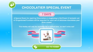 Chocolatier Hobby Event Starts
