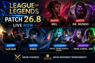 League of Legends Patch 26.8 is live with Mel and Dr. Mundo nerfs, Lucian and Hwei buffs