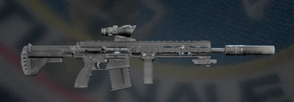 Semi-automatic marksman rifle with limited magazine capacity. Favored by GIGN, Capacity: 10 Semi-automatic marksman rifle with limited magazine capacity. Favored by GIGN, Capacity: 10