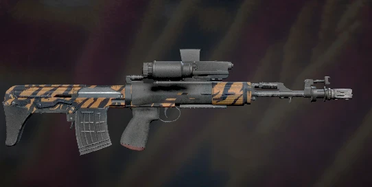 Long range sniper rifle. High recoil per shot with a very small magazine. Used by Spetsnaz, Capacity: 10 Long range sniper rifle. High recoil per shot with a very small magazine. Used by Spetsnaz, Capacity: 10