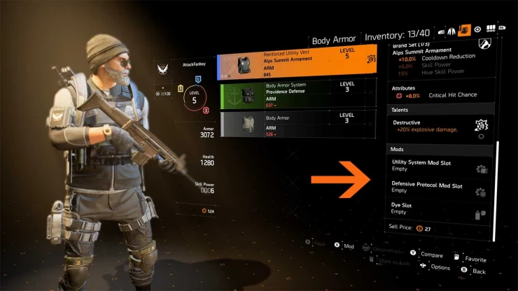 How to get Mods in the Division 2