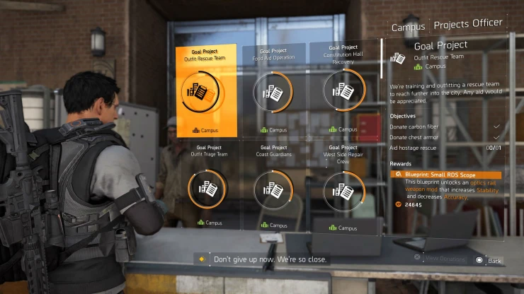 Projects Guide for The Division 2 Projects Guide for The Division 2
