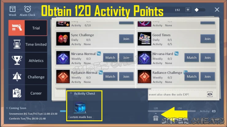 120 Activity Points