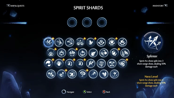 Ori and the Will of the Wisps Spirit Shards Guide