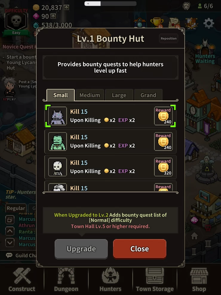 Start a Bounty Hunt for More Gold
