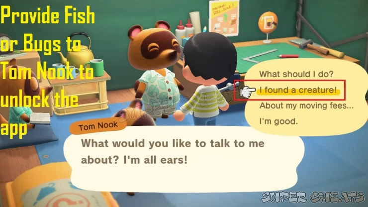 Submitting creatures to Tom Nook