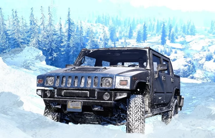 Hummer H2 SUT in SnowRunner