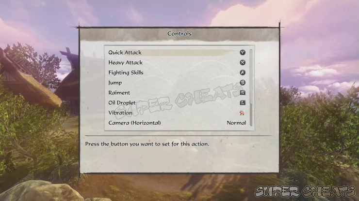 Controls as seen on the Nintendo Switch
