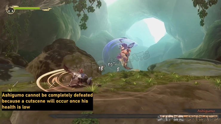Take down as much HP as you can to trigger the cutscene