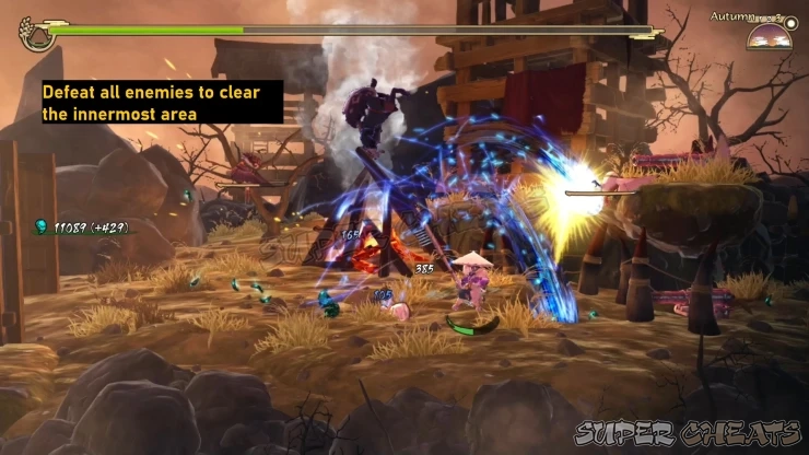 Clear the innermost area Clear the innermost area