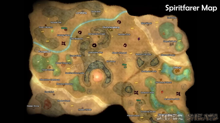 Spiritfarer World Map