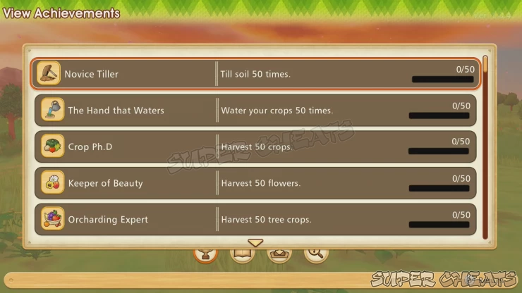 Story of Seasons: Pioneers of Olive Town Achievement List