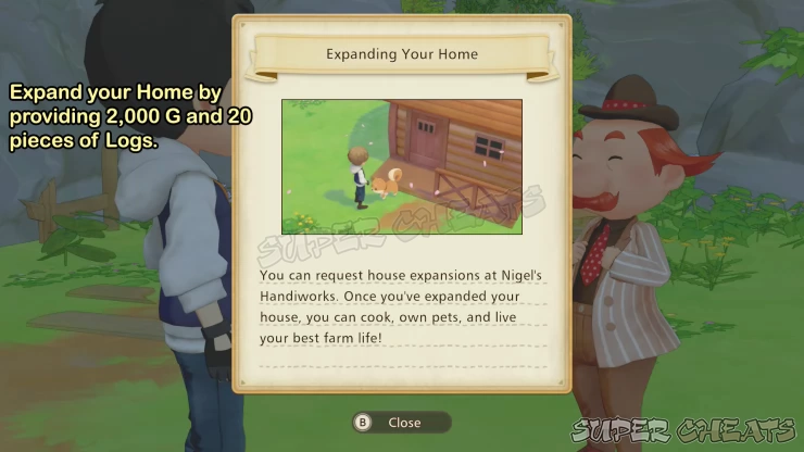 Go to Nigel's Workshop to expand your home