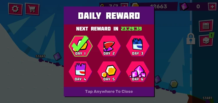 Collect your Daily Rewards in Downhill Smash Collect your Daily Rewards in Downhill Smash