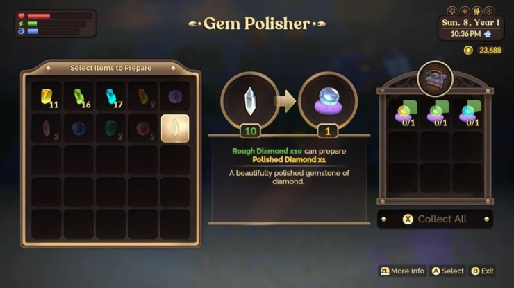 How to Craft the Gem Polisher in Fae Farm
