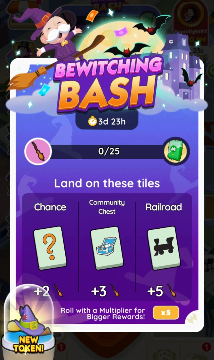 All Bewitching Bash Rewards, Tasks and Milestones Monopoly GO!