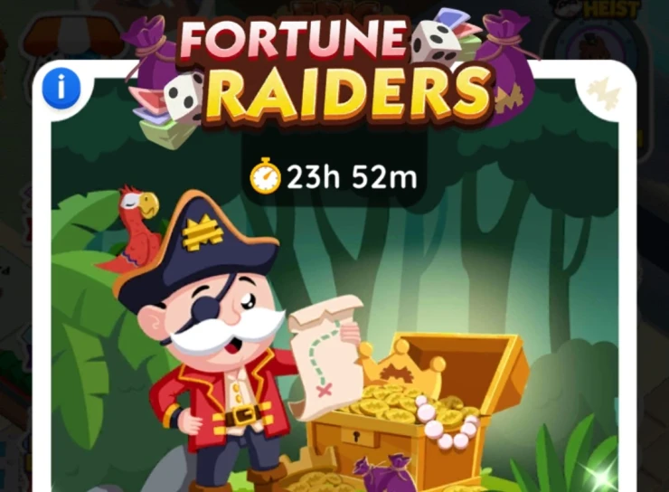 Fortune Raiders Rewards in Monopoly Go Listed