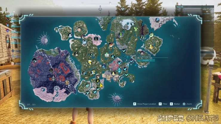 Alpha Pals and Towers are visible on the map