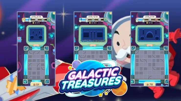 Galactic Treasures Level 15 Level 16, Level 17