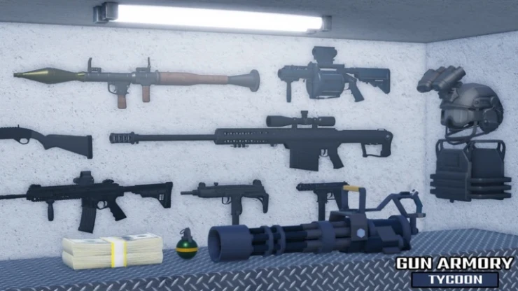 Gun Armory Tycoon codes to claim free rewards