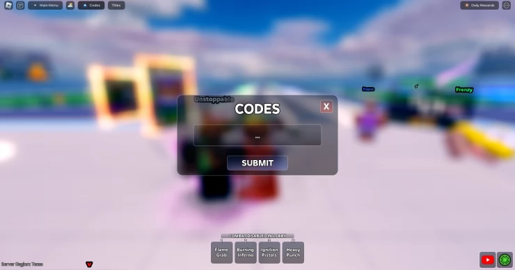 Screenshot by SuperCheats.com. Code Entry Screen