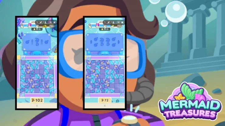 Screenshots of levels 19 and 20