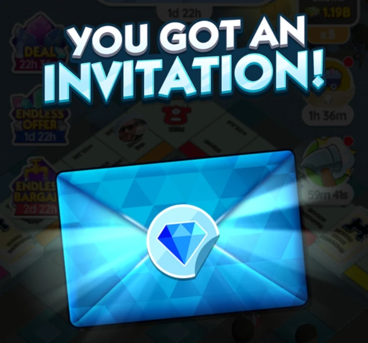 Image of the blue envelope Tycoon Club invitation