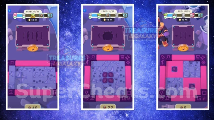 Levels 10, 11 and 12