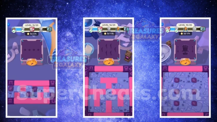 Levels 13, 14, 15