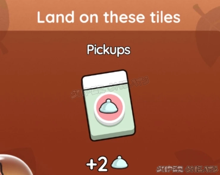Screenshot showing the symbol to land on to get points in this event.