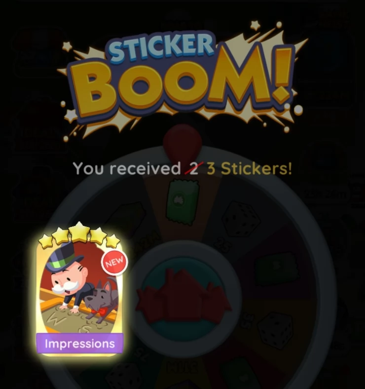This Sticker Boom made a good impression on us with a 5-star gold sticker from a green pack!