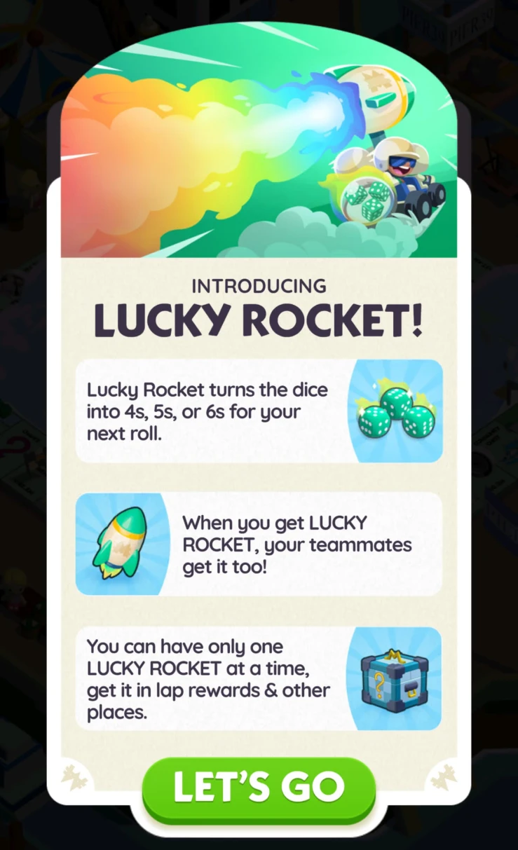 Lucky Rocket Boost