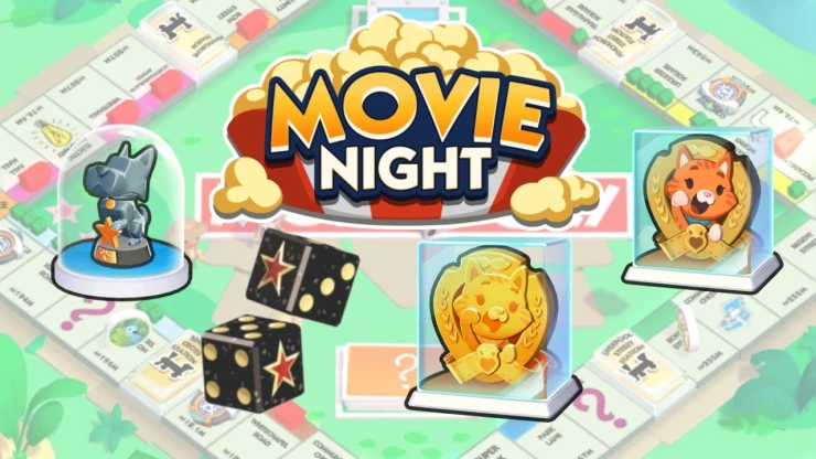 Board Token, Dice and Shield Skin rewards in Movie Night