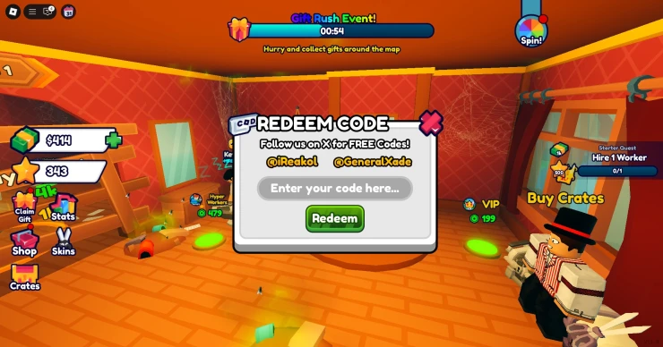 Screenshot by SuperCheats.com. Code Entry Screen