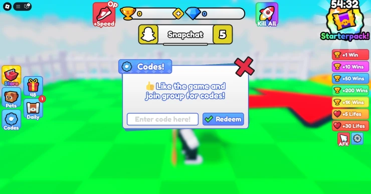 Screenshot by SuperCheats.com. Code Entry Screen