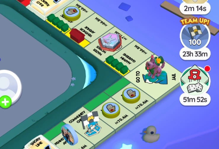 Clusters of point scoring tiles